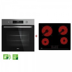 Teka Φούρνος Ηλεκτρικός Άνω Πάγκου 70lt 59.5cm HSB6466SS με Κεραμικές Εστίες TBC64010TTC